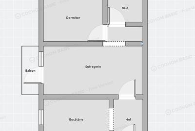 Apartament cu 2 camere semidecomandat în Central - 1