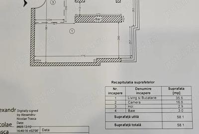 Apartament cu 2 camere decomandat în Titulescu