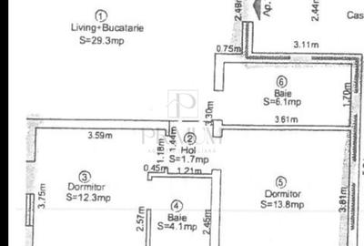 Apartament cu 3 camere în Ciarda Roșie