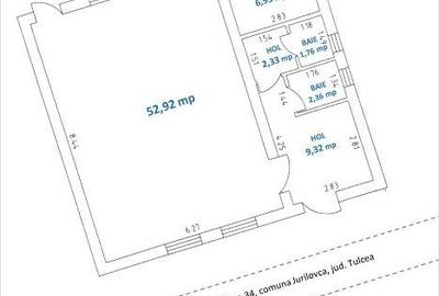 Casă cu 2 camere cu Teren 1700 Mp în Jurilovca - 5
