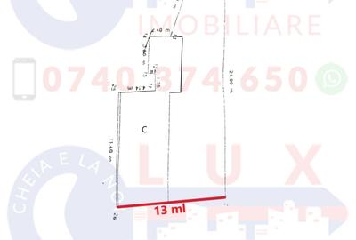 Casă cu 2 camere cu Teren 230 Mp în Babadag