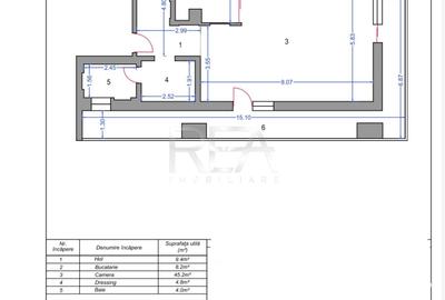 Apartament cu 5 camere decomandat, mobilat în Aviatorilor - 17