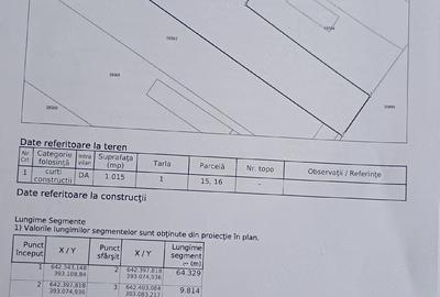 Teren de 1000 mp, în Gherăseni