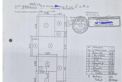 Apartament cu 3 camere în Fălticeni