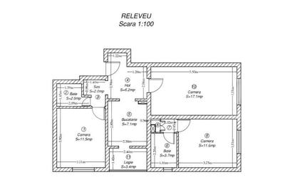 Apartament cu 3 camere în Complex Studențesc - 1