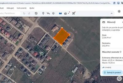 Teren intravilan de 2500 mp, în Central