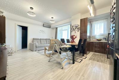 Apartament cu 3 camere semidecomandat, mobilat în Girocului