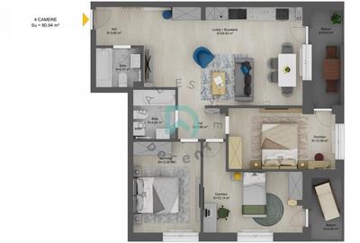 Apartament cu 4 camere în Șelimbăr
