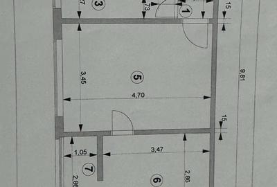 Apartament cu 2 camere semidecomandat în Central - 1