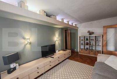 Apartament cu 3 camere semidecomandat, mobilat în Cantemir