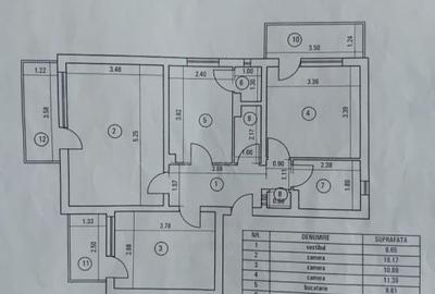 Apartament cu 3 camere decomandat în Aviației