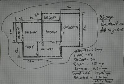 Apartament cu 2 camere decomandat în Central - 1