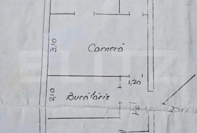 Apartament cu 3 camere semidecomandat în Bucium