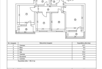 Apartament cu 3 camere decomandat în Faleza Nord