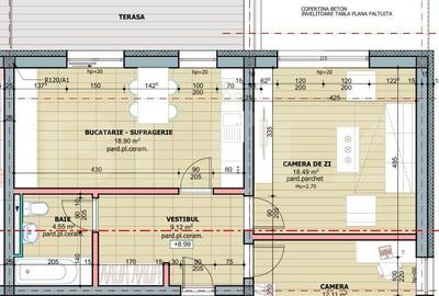 Apartament cu 3 camere în Tudor Vladimirescu