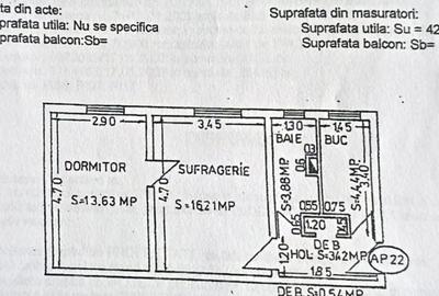 Apartament cu 2 camere în Central