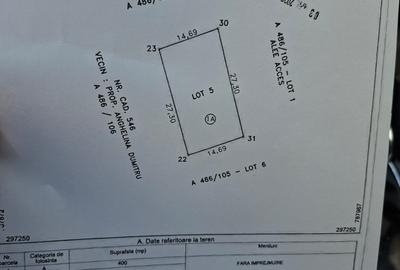 Teren Construcții intravilan de 400 mp, în Lazu - 3