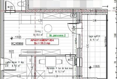 Apartament cu 2 camere semidecomandat în Florești