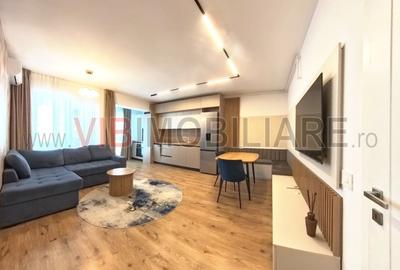 Apartament cu 2 camere semidecomandat, mobilat în Pipera