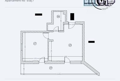 Apartament cu 2 camere semidecomandat în Central - 2