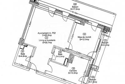 Apartament cu 3 camere semidecomandat în Zorilor