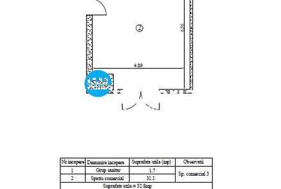 Spațiu comercial, de 35 mp, în Central - 3