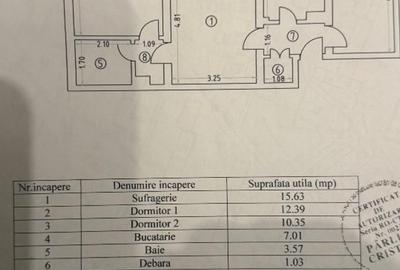 Apartament cu 3 camere semidecomandat, mobilat în Tomis II - 4