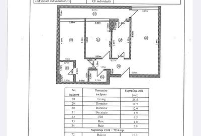 Apartament cu 3 camere decomandat în Central - 1