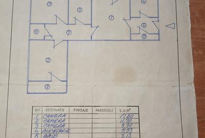 Apartament cu 3 camere semidecomandat în Titan
