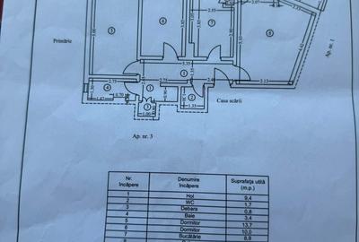 Apartament cu 3 camere decomandat în Central