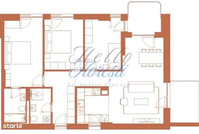 Apartament cu 4 camere în Dâmbul Rotund