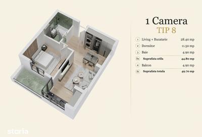 Apartament cu 2 camere în Central