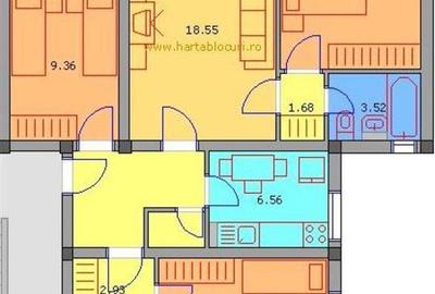 Apartament cu 4 camere semidecomandat, mobilat în Titan - 1
