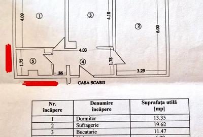 Apartament cu 2 camere decomandat în Capitol
