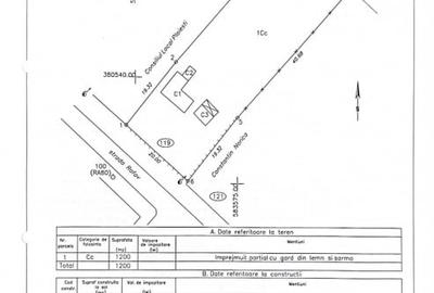 Teren Construcții intravilan de 1200 mp, în B-dul București