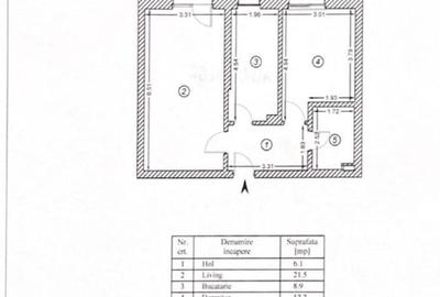 Apartament cu 2 camere decomandat, mobilat în Central - 14
