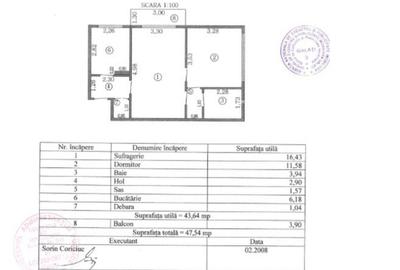Apartament cu 2 camere semidecomandat în Țiglina 1 - 1