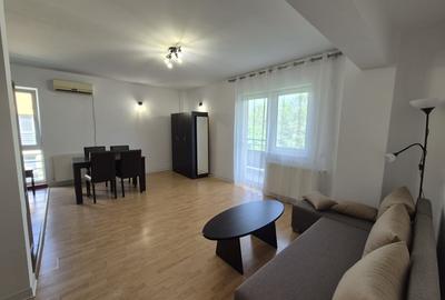 Apartament cu 2 camere semidecomandat, mobilat în Băneasa