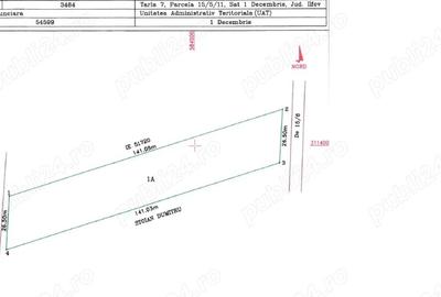 Teren de 3484 mp, în 1 Decembrie - 2