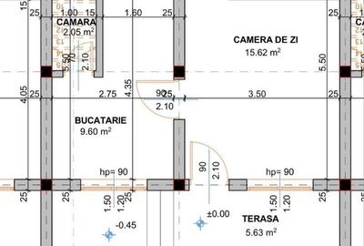 Casă cu 3 camere în Malu Mare