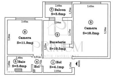 Apartament cu 2 camere decomandat în Circumvalațiunii - 4