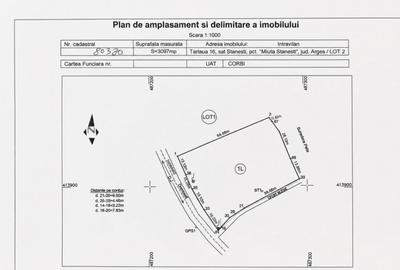 Teren de 3097 mp, în Corbi