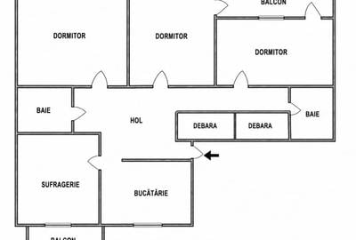 Apartament cu 4 camere decomandat în Mănăștur - 2