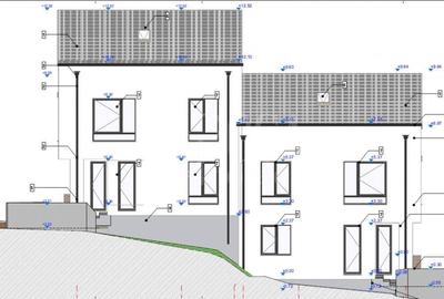 Duplex cu 4 camere cu Canalizare în Tăuți - 2