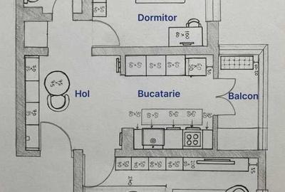 Apartament cu 2 camere decomandat în Ampoi 3