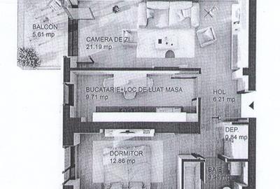 Apartament cu 2 camere decomandat, mobilat în Tineretului - 1