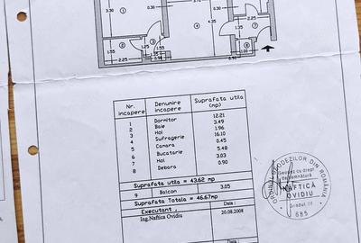 Apartament cu 2 camere semidecomandat în Central