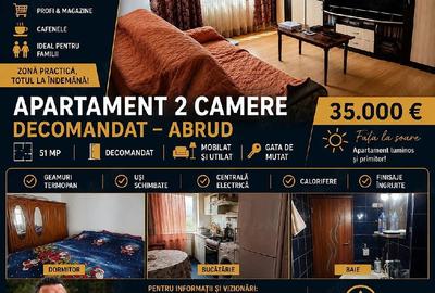 Apartament cu 2 camere decomandat în Central