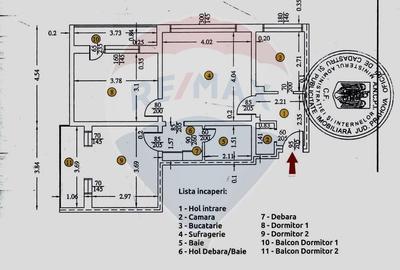 Apartament cu 3 camere semidecomandat în Nord - 16