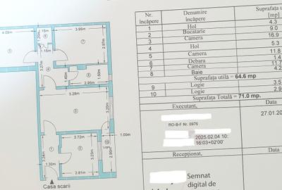 Apartament cu 3 camere semidecomandat în Dărmănești - 9